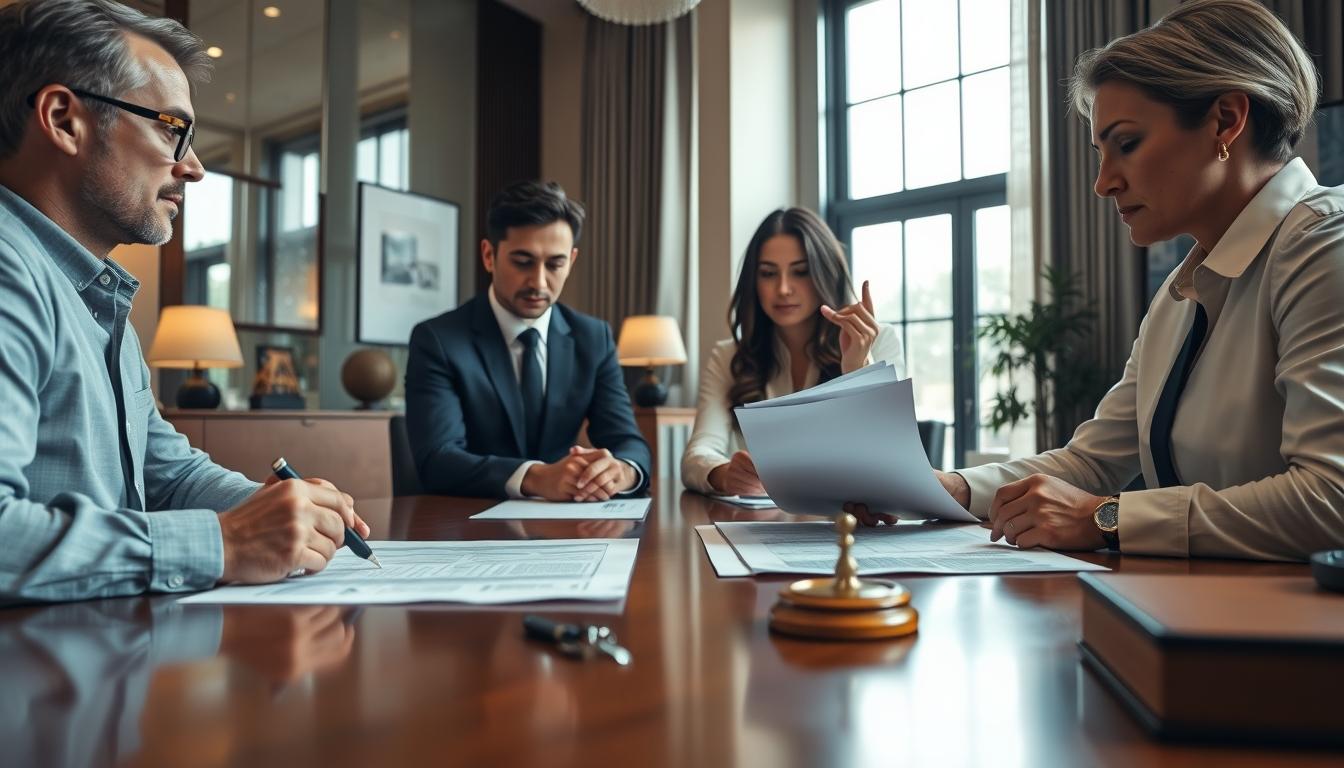 Family elder care planning discussion